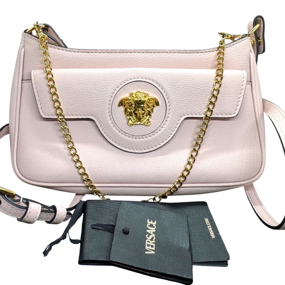 LA MEDUSA LEATHER MINI BAG PINK - Picture 2 of 8